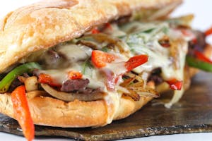 Order Philly Cheese Steak Sandwich food online from The Press store, Hays on bringmethat.com