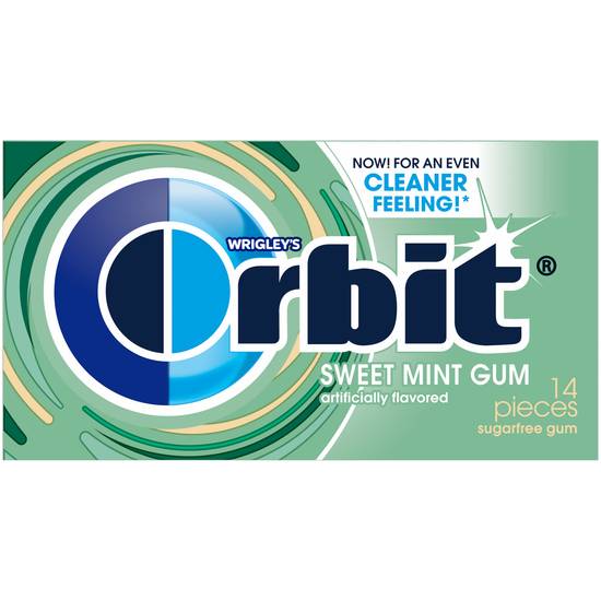 Order Orbit Sugarfree Gum, Sweet Mint - 14 ct food online from Rite Aid store, Yamhill County on bringmethat.com