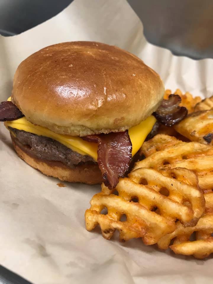 Order Bourbon Bacon Cheeseburger food online from Bourbons Bar & Grill store, Coal Valley on bringmethat.com