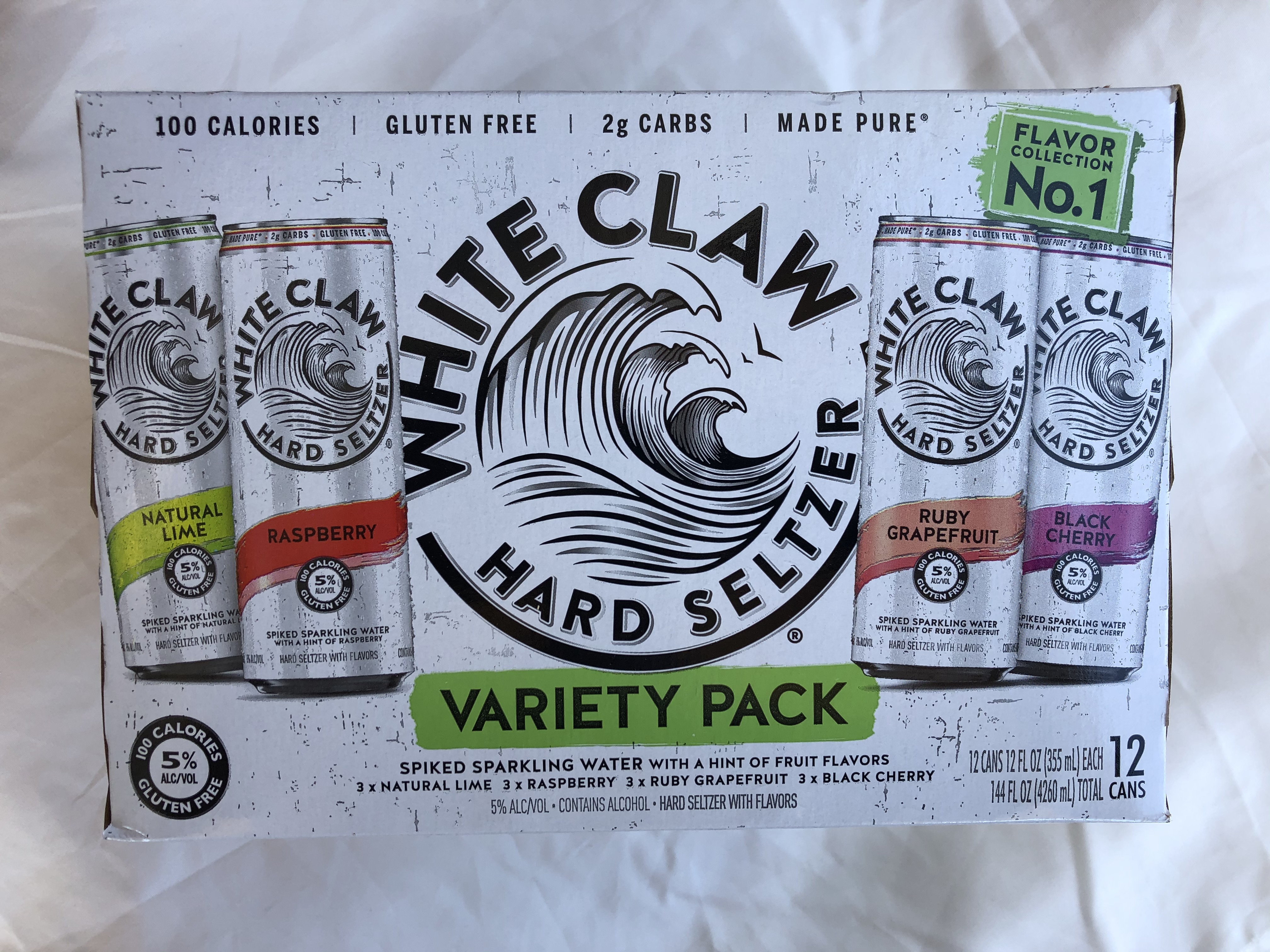 Order White Claw Variety Pack #1 12 Pack 12 oz. Cans food online from Sb Liquor & Crafts store, Santa Barbara on bringmethat.com