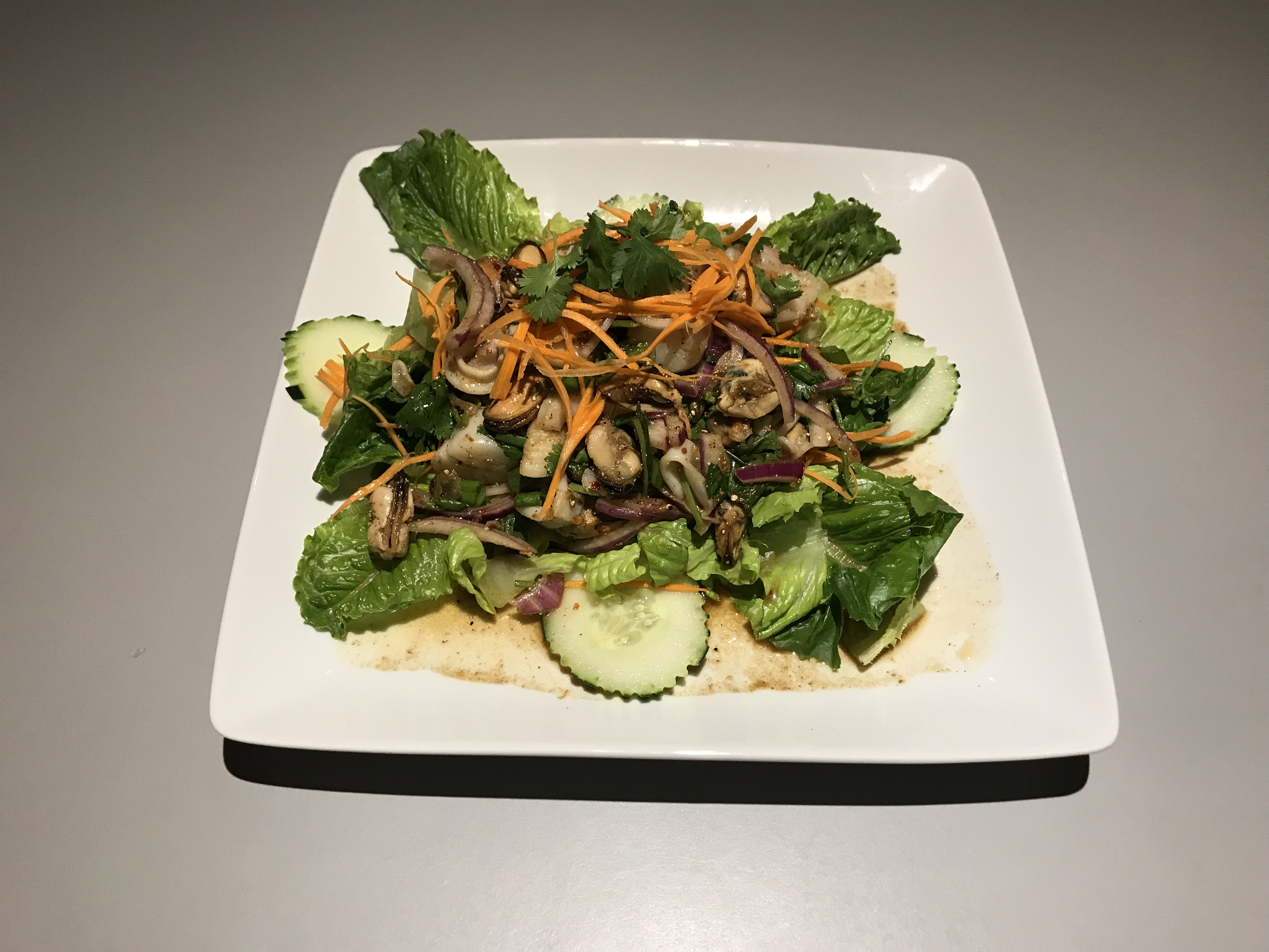 Order Yum Seafood Salad food online from Chiangmai Thai Restaurant store, Lynnwood on bringmethat.com