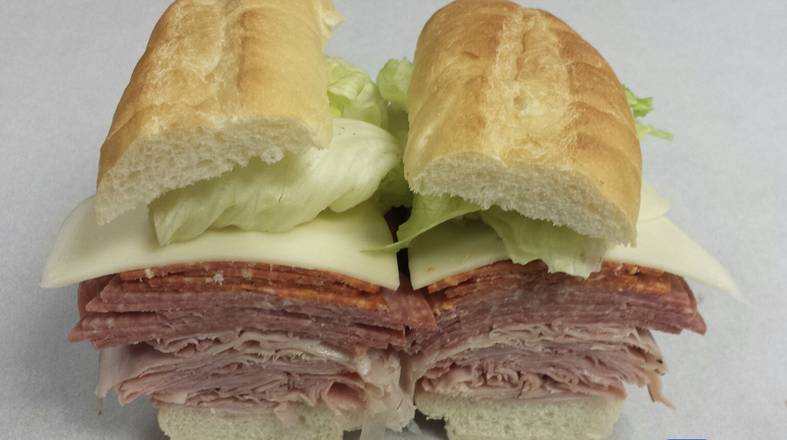 Order Italian Pounder Sub food online from Dynamic Duo Beverage And Deli store, Willoughby Hills on bringmethat.com