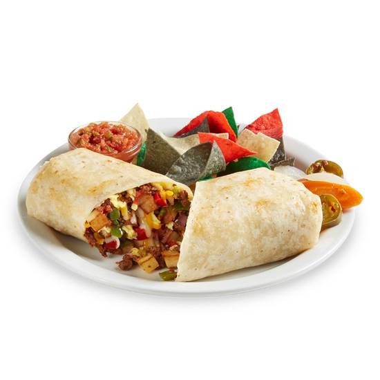 Order CHORIZO & EGG BREAKFAST BURRITO food online from Norms store, Los Angeles on bringmethat.com