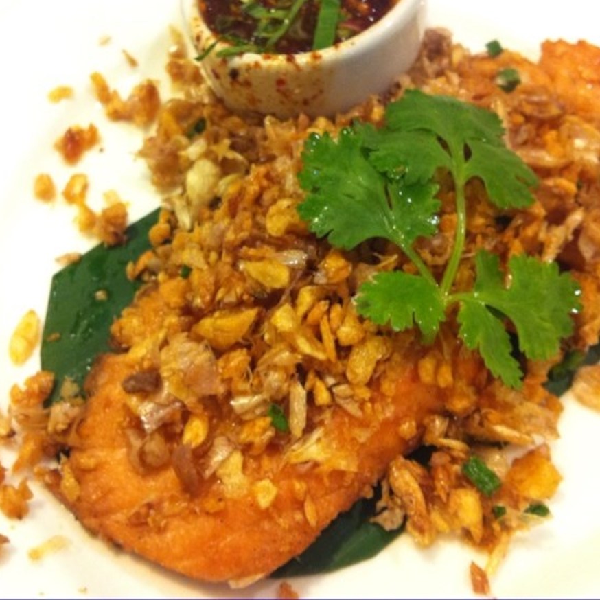 Order Salmon Garlic food online from Chang Thai Kitchen store, Toms River on bringmethat.com