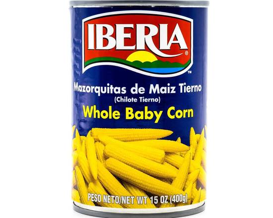 Order Iberia Whole Baby Corn (15 oz) food online from Ctown Supermarkets store, Uniondale on bringmethat.com