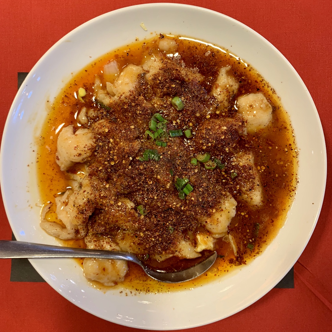 Order Poached Spicy Fish 水煮鱼 food online from Li's Sichuan Restaurant store, San Antonio on bringmethat.com