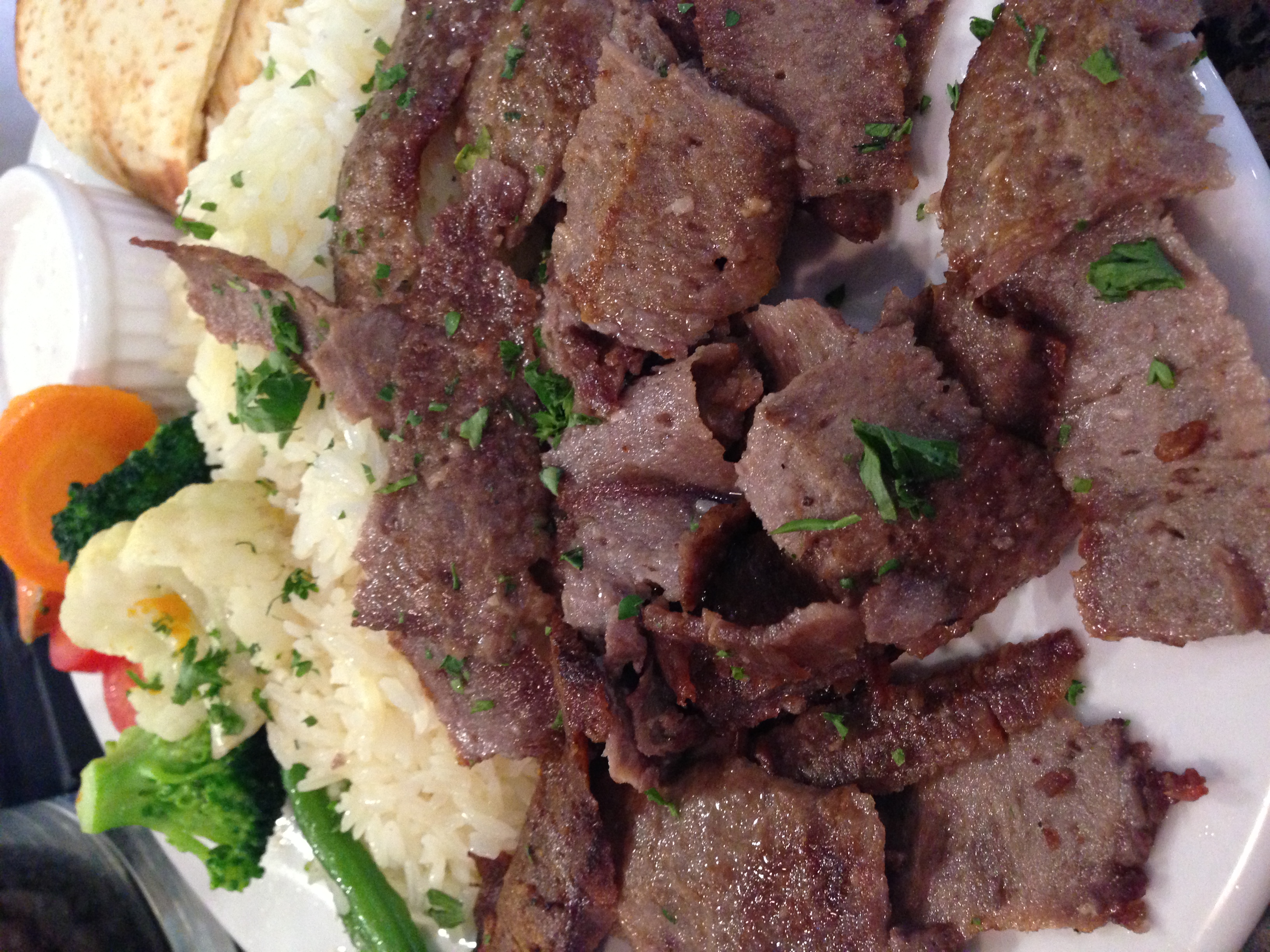 Order Doner (Gyro) Plate food online from Gg Bistro store, Laguna Beach on bringmethat.com