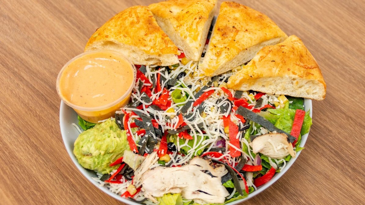 Order Southwest Chicken Caesar Salad food online from Stone Oven store, Canoga Park on bringmethat.com