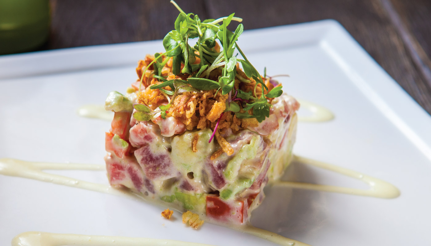 Order E8. Tuna Tartare food online from Ami Sushi store, Westwood on bringmethat.com