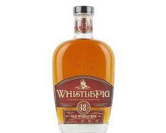 Order WhistlePig Old World 12 Year Old Straight Rye Whiskey 750 ml 43% food online from Starway Liquor store, Bell Gardens on bringmethat.com
