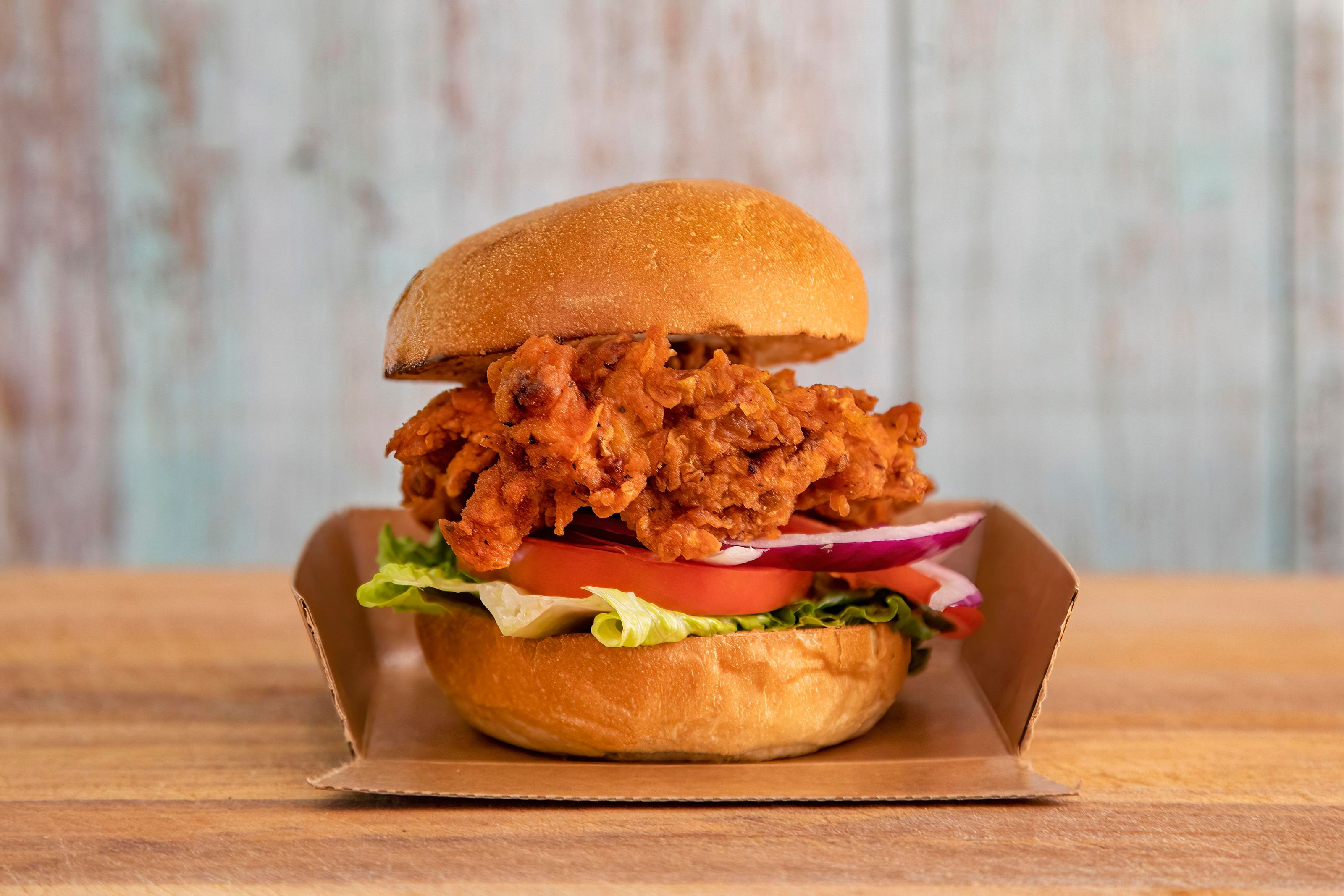 Order Crispy Fried Chicken Sandwich food online from Bagels on the square store, New York on bringmethat.com