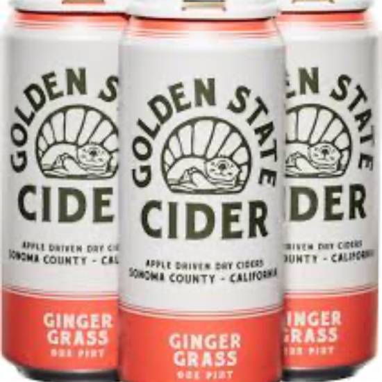Order Golden State Cider 4pack 16oz- GINGER GRASS food online from Bay Area Liquors & Groceries store, Oakland on bringmethat.com