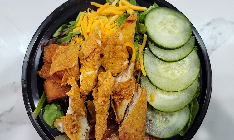 Order Creole Fried Chicken Salad food online from La Burgers & Daiquiris store, Houston on bringmethat.com