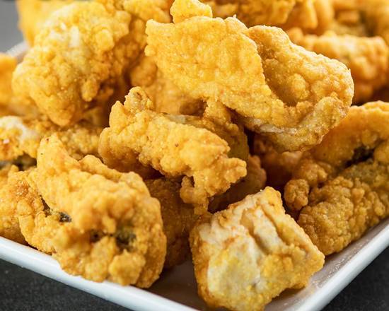 Order Family Meal - Half-Pan of Catfish Nuggets & Box of Fries food online from Sharks Fish & Chicken store, Bridgeview on bringmethat.com