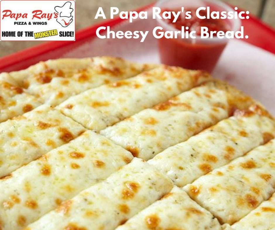 Order Cheesy Garlic Bread - 10'' food online from Papa Ray's Pizza & Wings store, Indianapolis on bringmethat.com