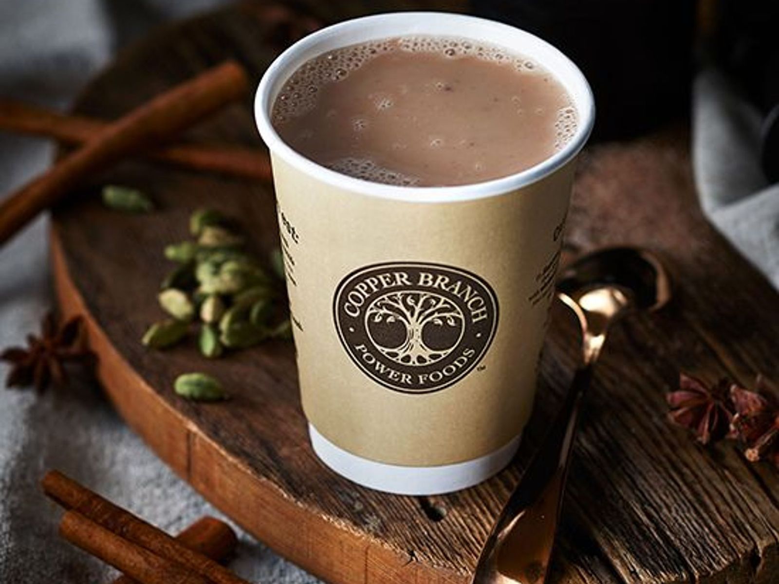 Order Hot Chai Latte food online from Copper Branch store, Nashville on bringmethat.com