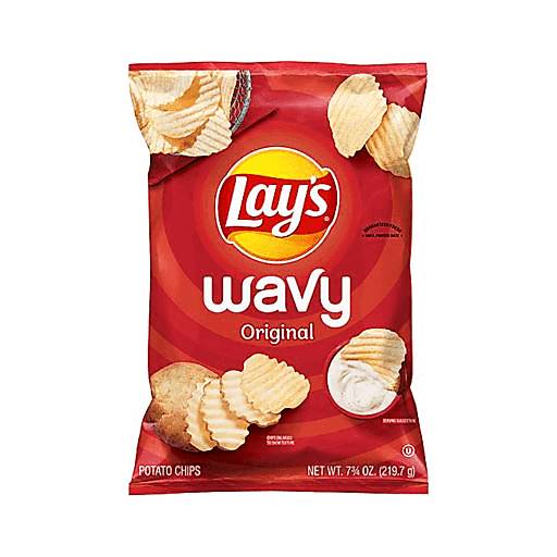 Order Lay's Wavy Original Chips (7.7 OZ) 130678 food online from Bevmo! store, Chico on bringmethat.com