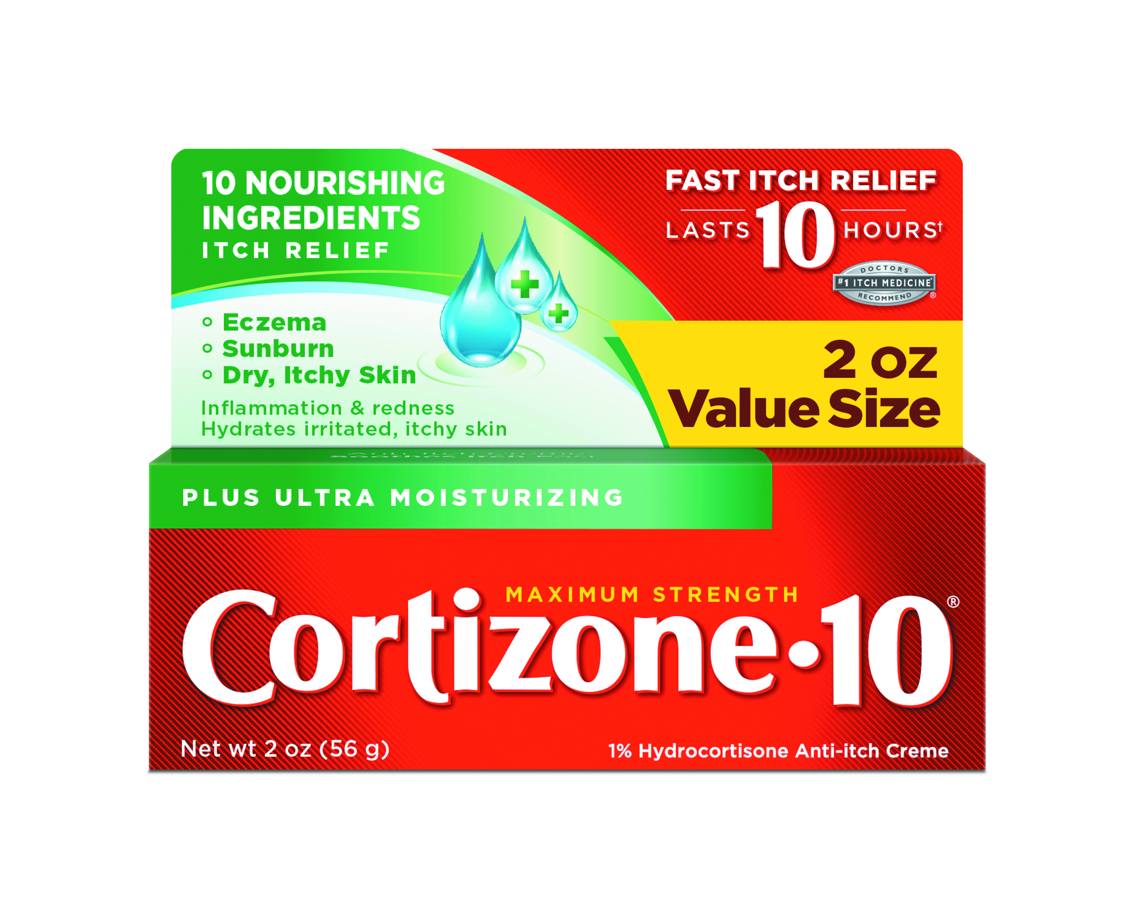 Order Cortizone 10 Plus Ultra Moisturizing Anti-Itch Creme, Maximum Strength - 2 oz food online from Rite Aid store, MILLER PLACE on bringmethat.com