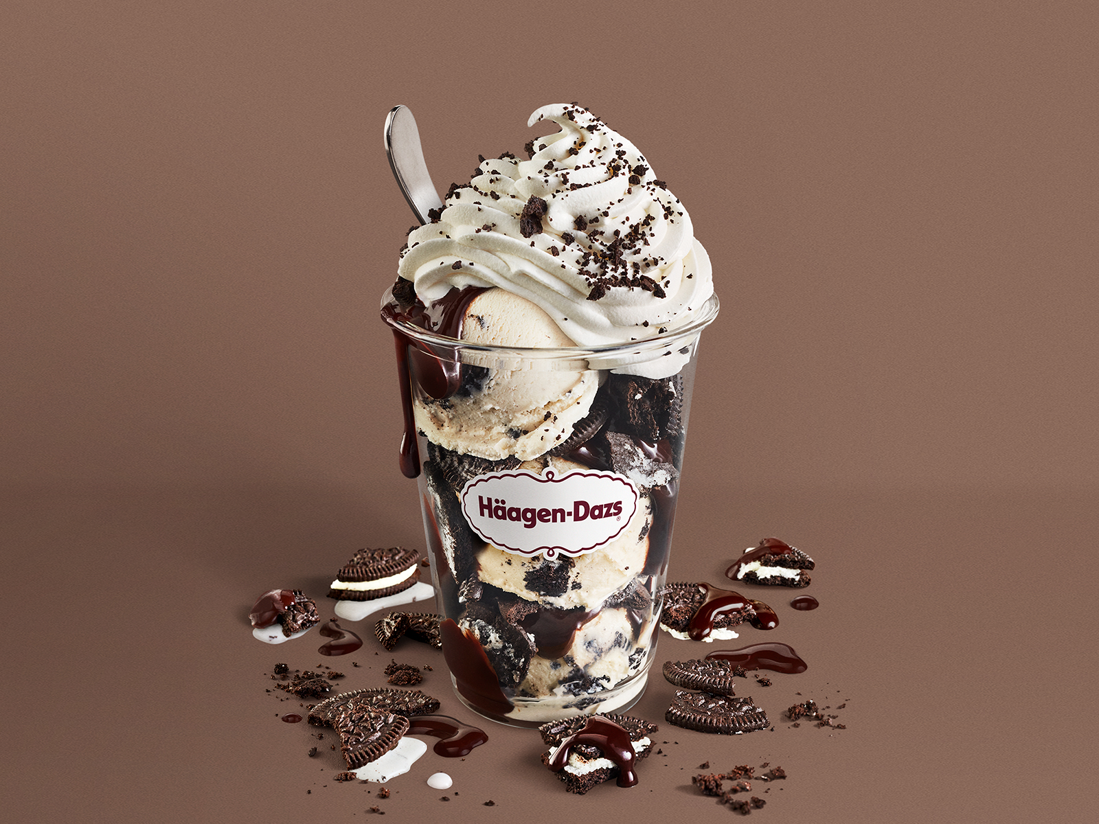 Order Cookies and Cream Dazzler Sundae food online from Häagen-Dazs store, Glendale on bringmethat.com