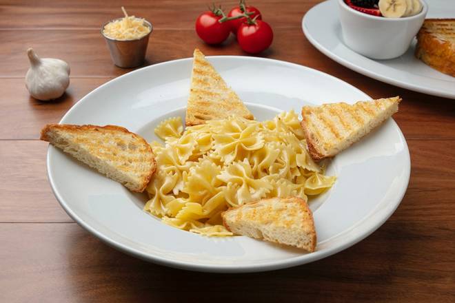 Order Kids Pasta With Butter food online from Panini Kabob Grill store, San Diego on bringmethat.com