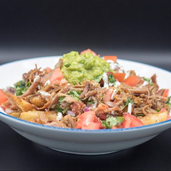 Order Carnitas Fries food online from Fit Tacos Meal Prep & Catering store, San Diego on bringmethat.com