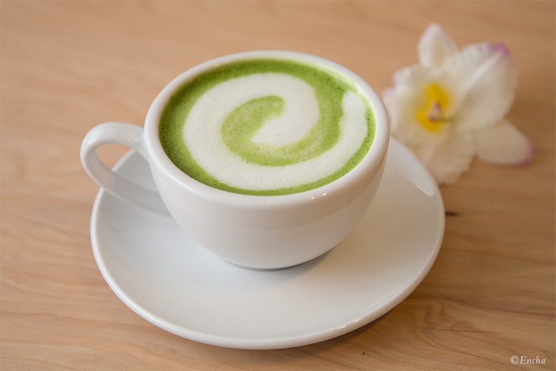 Order Matcha Peach Latte food online from A La Mousse store, Narberth on bringmethat.com