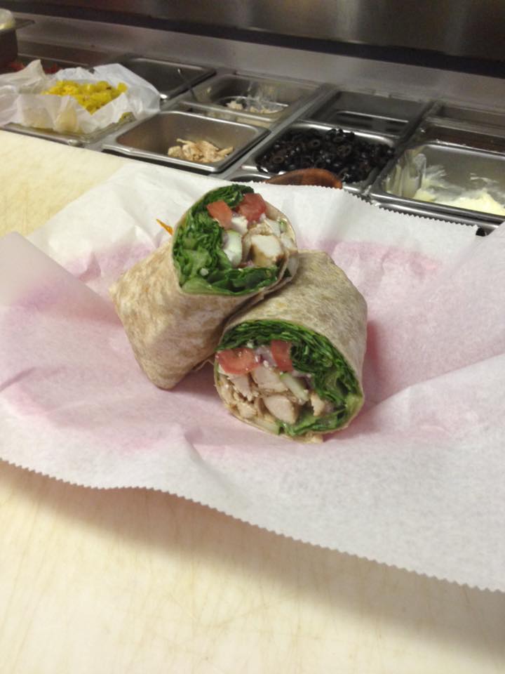 Order Greek Wrap with Grilled Chicken food online from Nemo's Family Restaurant - 3rd Ave. store, Stone Harbor on bringmethat.com