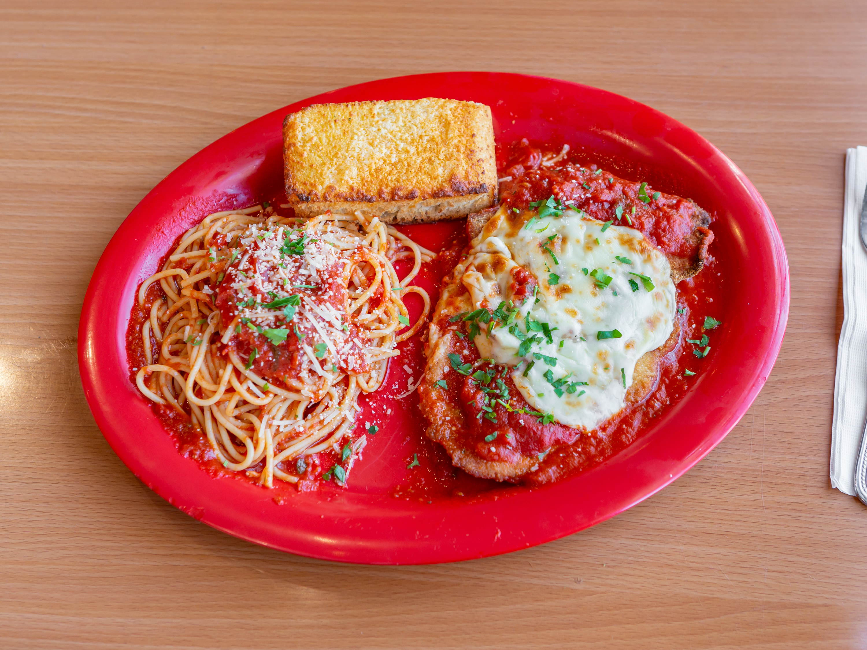 Order Chicken Parmigiana Special food online from Primo Pizza & Pasta store, Carlsbad on bringmethat.com