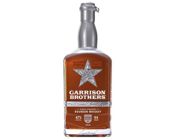 Order Garrison Brothers Single Barrel, 750mL bourbon (47.0% ABV) food online from Cold Spring Liquor store, Liberty Hill on bringmethat.com