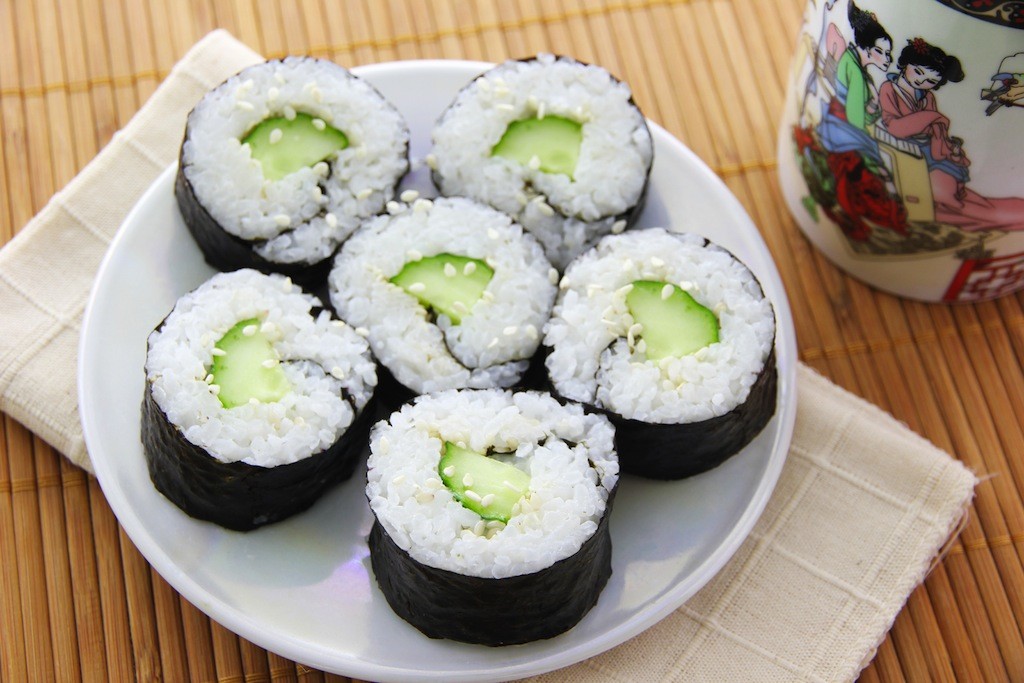 Order Spicy Cucmber Roll with 6 Pieces Tuna food online from Asia Nine store, Washington on bringmethat.com