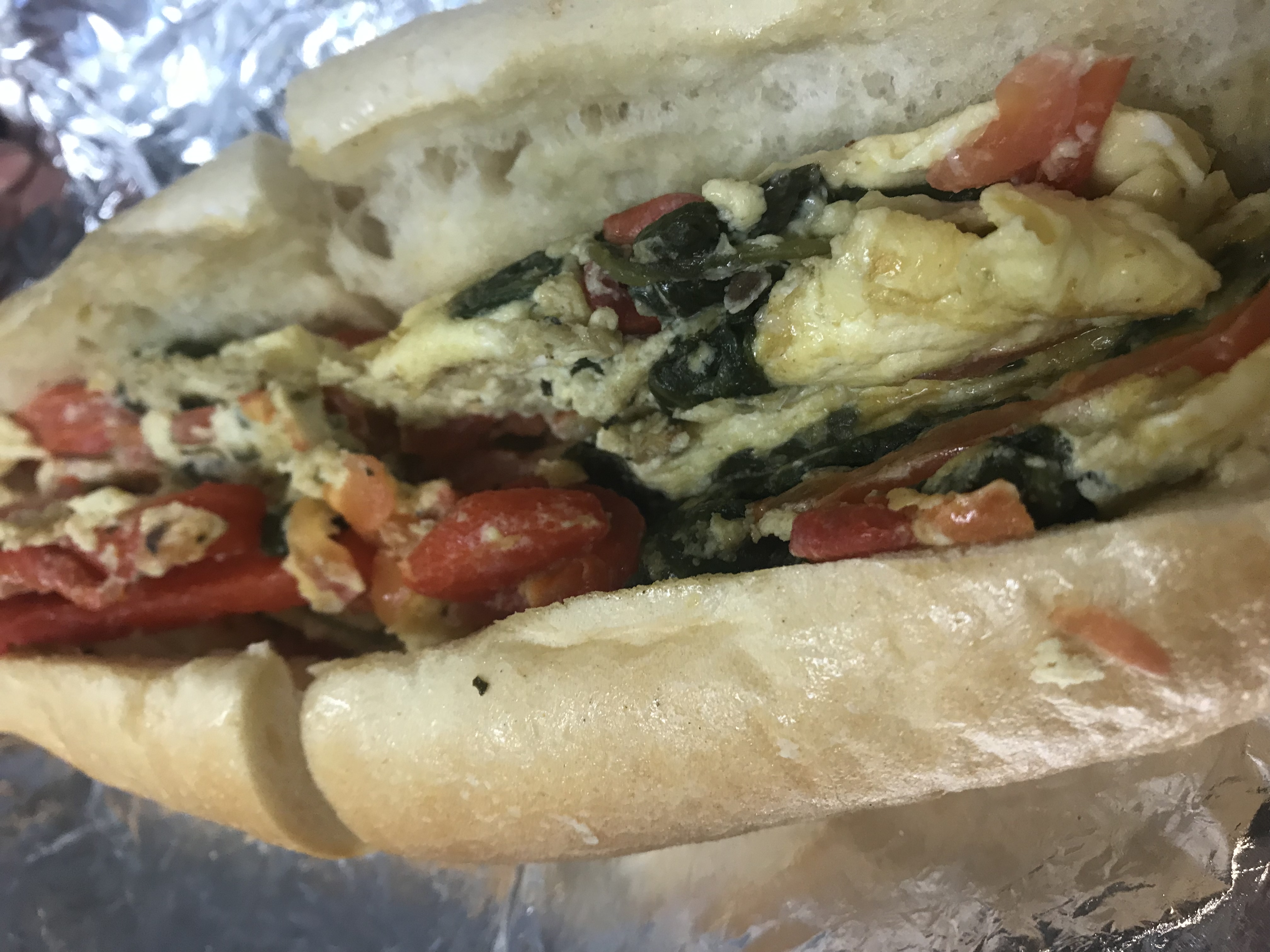 Order Veggie Omelet Sandwich food online from Lennie Hoagies store, Philadelphia on bringmethat.com