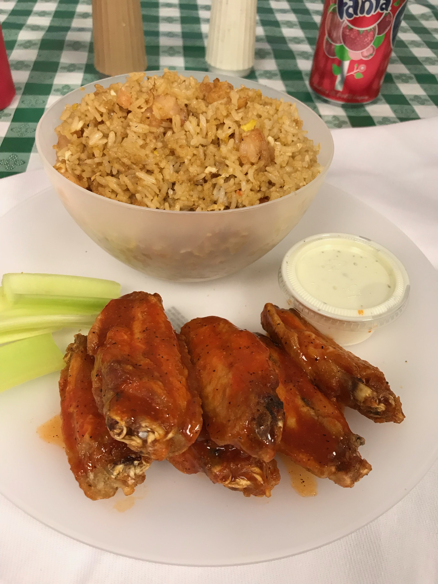 Order 8wings  with shrimp rice  food online from 4 Season Wings store, Marietta on bringmethat.com