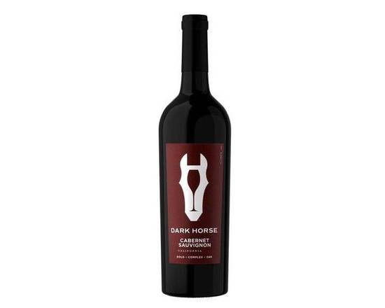 Order Dark Horse Cabernet Sauvignon, 750mL red wine (13.5% ABV) food online from NEWBRIDGE WINES & SPIRITS CORP store, Levittown on bringmethat.com
