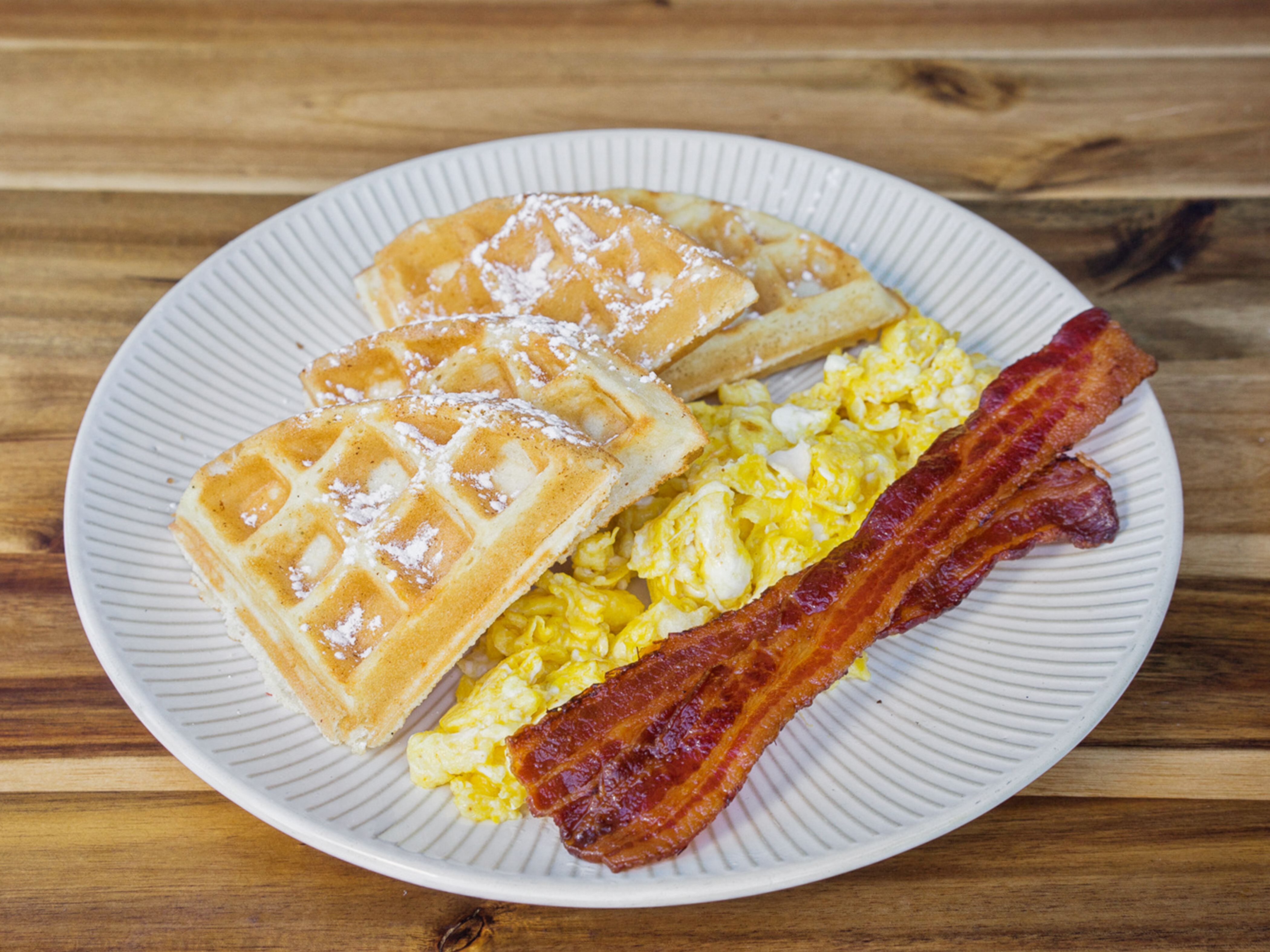 Order Breakfast Waffle food online from Cream & Sugar store, La Mirada on bringmethat.com