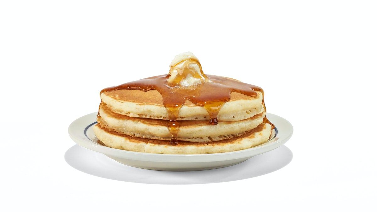 Order Original Buttermilk Pancakes - (Short Stack) food online from Ihop store, Brroklyn on bringmethat.com