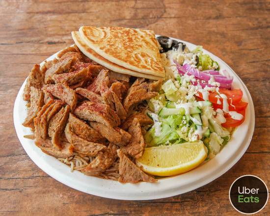 Order Beef & Lamb Plate food online from Khorasan Kabob & Gyro store, Carmichael on bringmethat.com