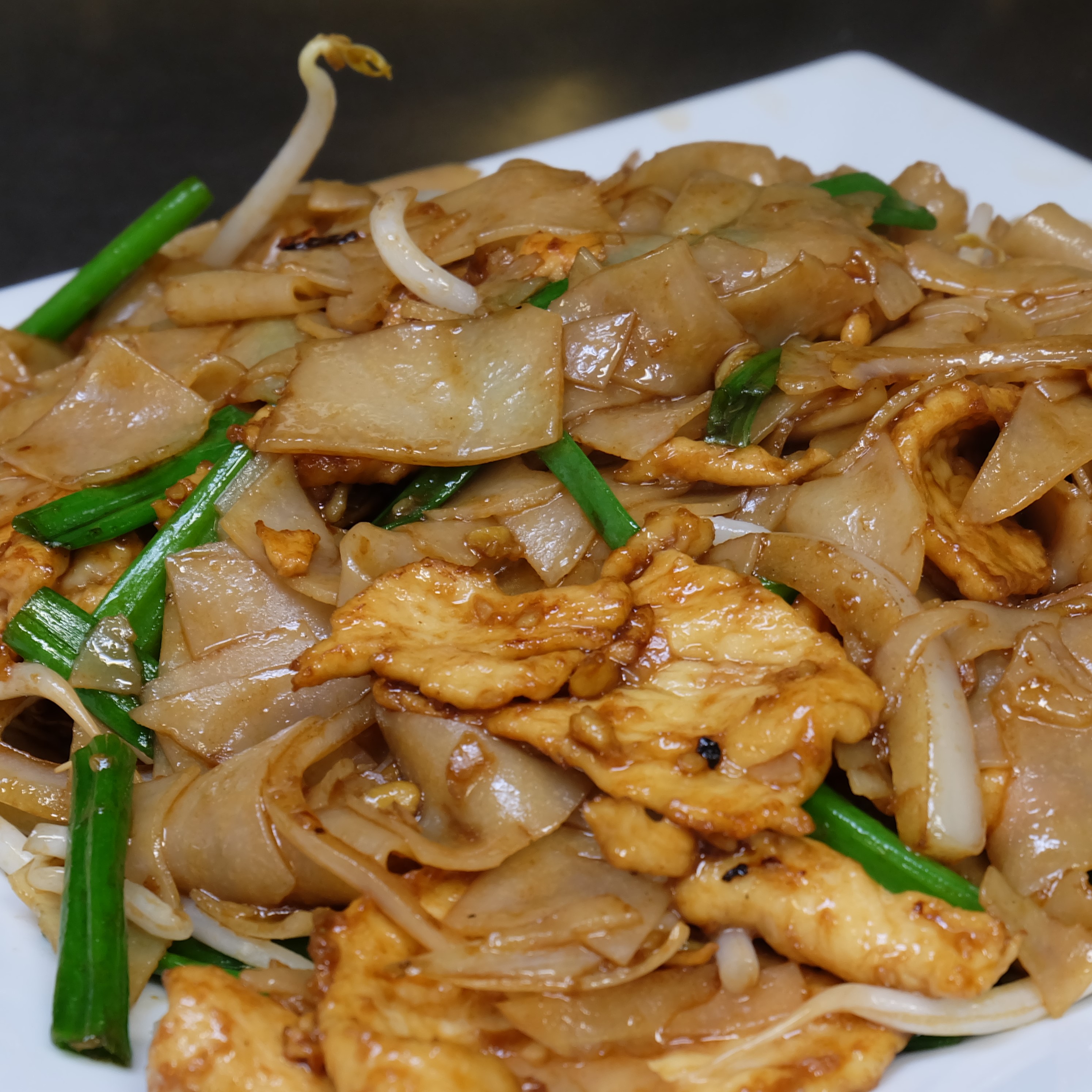 Order Chicken Chow Fun food online from Red Pepper Chinese Restaurant store, RICHFIELD on bringmethat.com