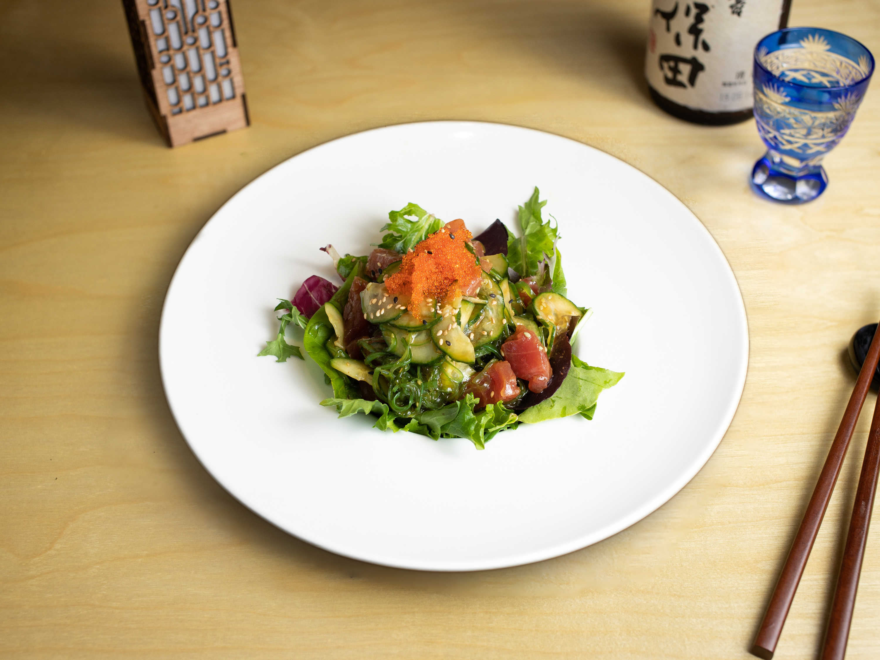 Order Sashimi Salad food online from Izakayamayumi store, San Francisco on bringmethat.com