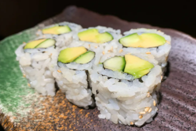 Order R3. Kappa and Avocado Roll food online from Sushitoo Express store, Gibsonia on bringmethat.com