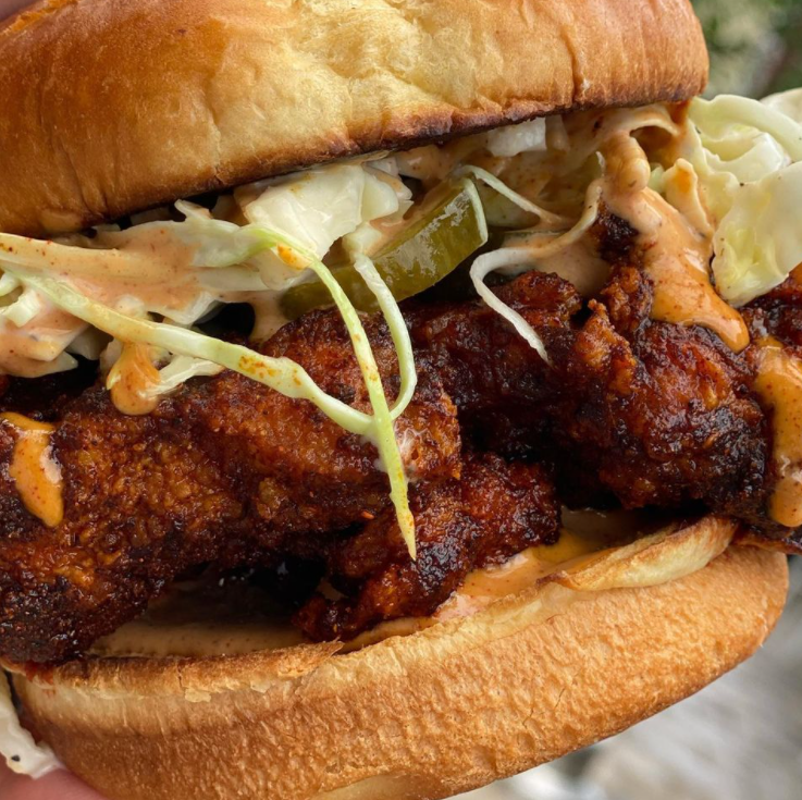 Order Hot Chicken Sandwich food online from Iyla Southern Kitchen store, Raleigh on bringmethat.com