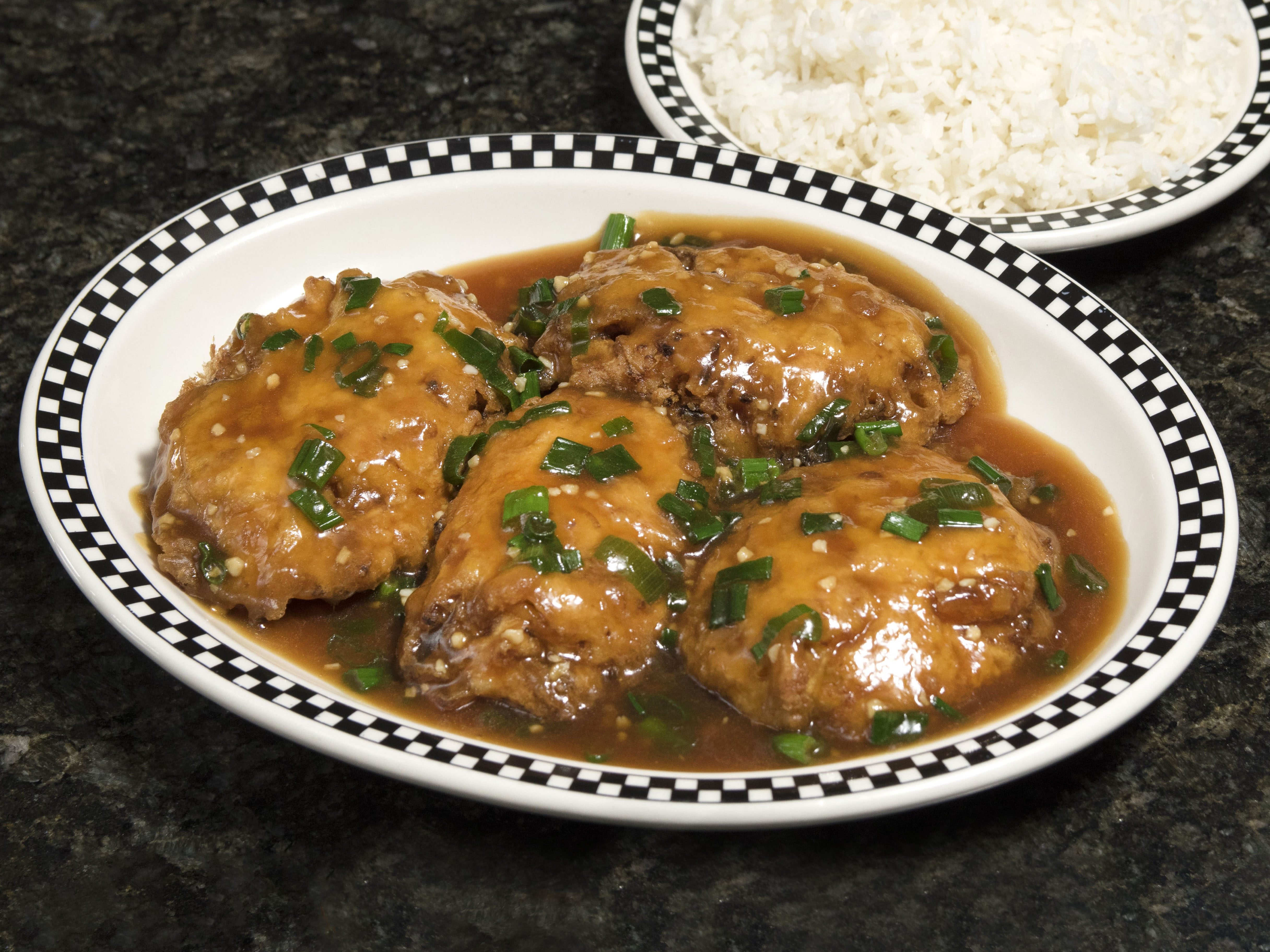 Order Chicken Egg Foo Young food online from Chinatown Restaurant store, Encinitas on bringmethat.com