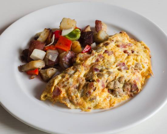 Order Meat Lovers Omelette food online from FROST Doughnuts store, Mill Creek on bringmethat.com