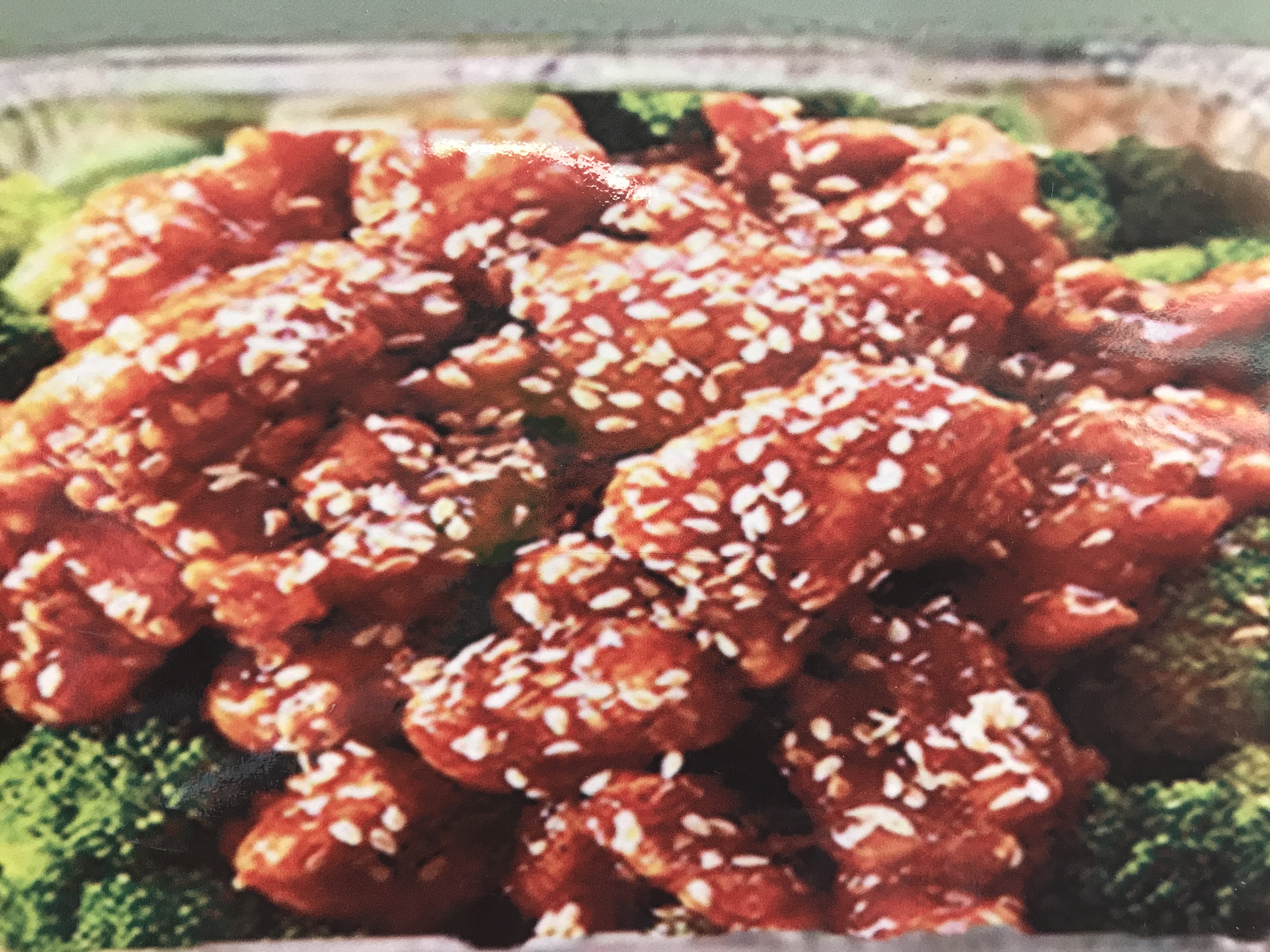 Order A21. Sesame Chicken Combo Platter food online from Yum Yum's store, Mebane on bringmethat.com