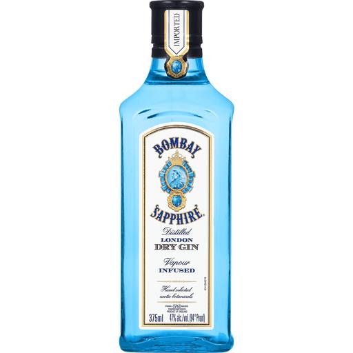 Order Bombay Sapphire London Dry Gin (375 ML) 73934 food online from Bevmo! store, Redwood City on bringmethat.com