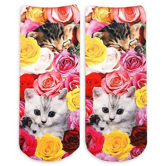 Order Living Royal 6-Pack Kitty Garden Ankle Socks food online from Bed Bath & Beyond store, Bohemia on bringmethat.com
