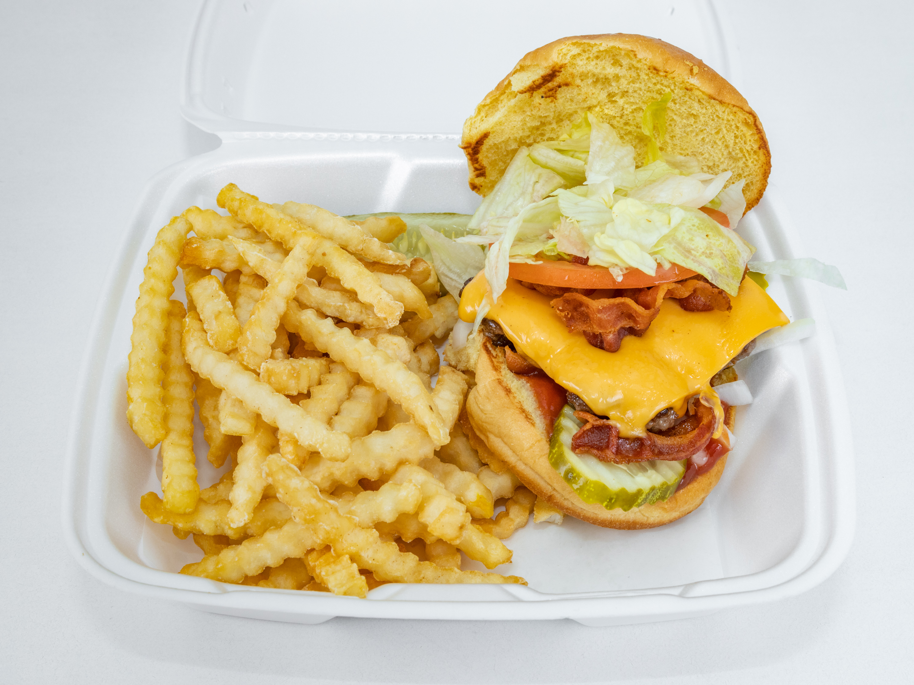Order Bacon Cheeseburger food online from Shirl Drive-In store, Waukegan on bringmethat.com