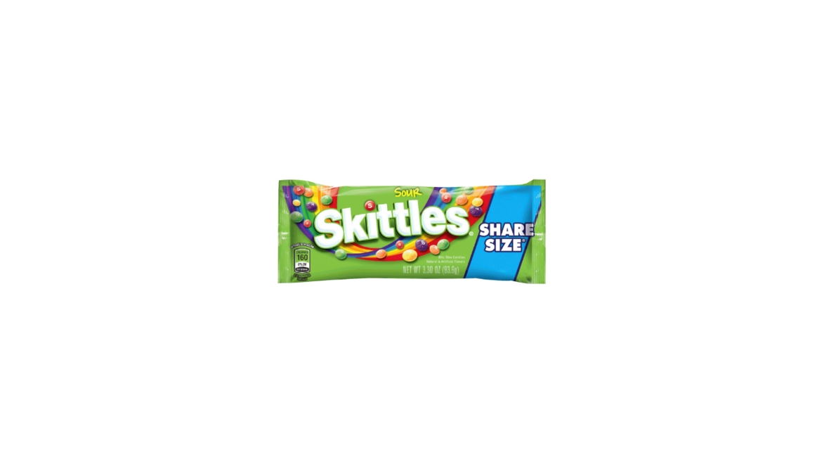 Order Skittles Sour King Size 3.3 oz food online from Rebel store, San Jose on bringmethat.com