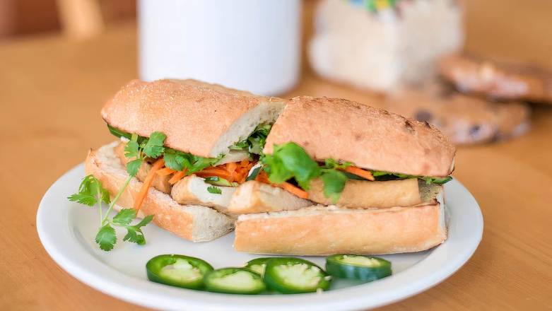 Order Tofu Banh Mi food online from Nomad Cafe store, Oakland on bringmethat.com