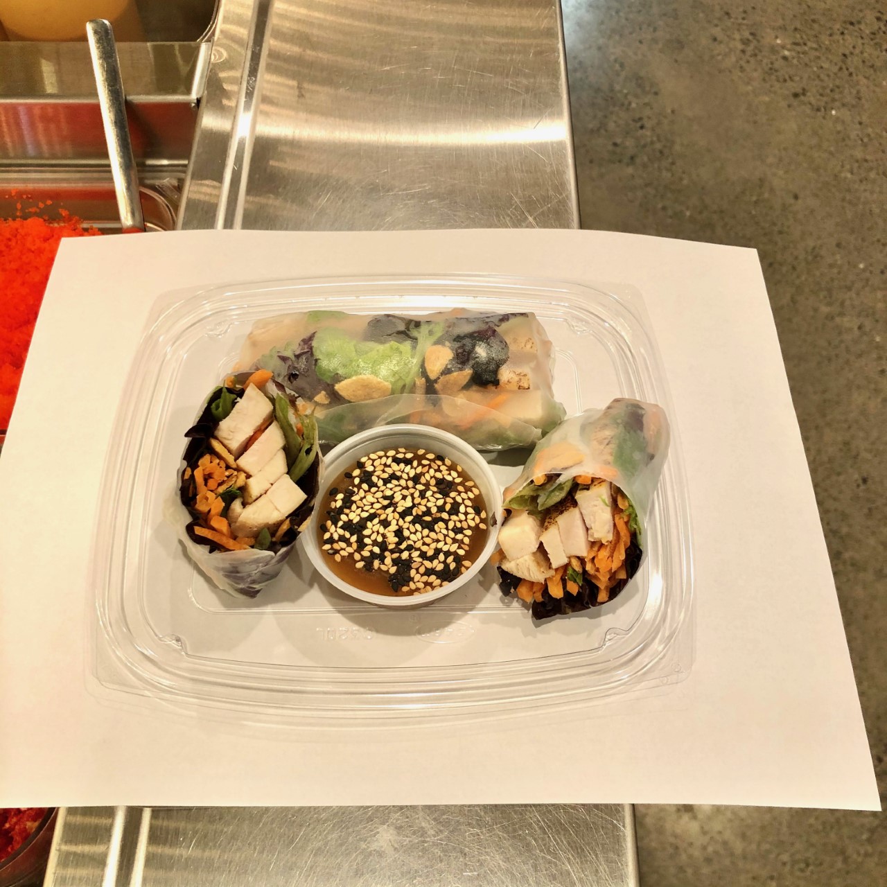 Order Garlic Chicken Summer Roll food online from The Poke Bar store, Loudonville on bringmethat.com