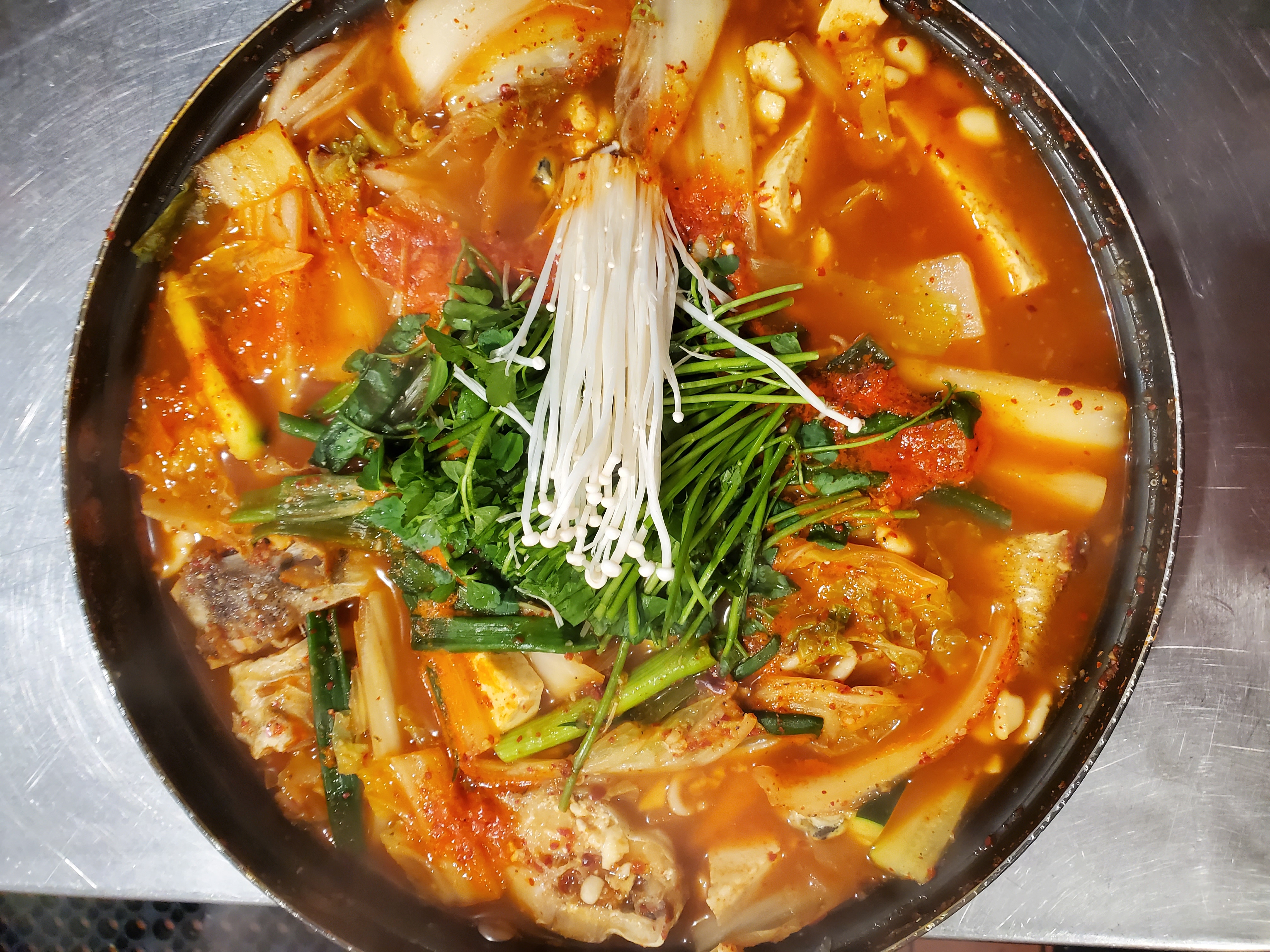 Order 20. Whiting Fish Soup food online from Daom Korean Restaurant store, Buena Park on bringmethat.com